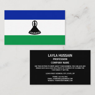 Mosotho Flagga, Flagga Lesotho Visitkort