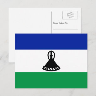 Mosotho Flagga, Flagga Lesotho Vykort