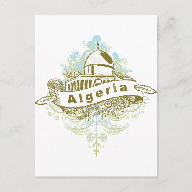 Mosque Algeriet Vykort (Framsida)