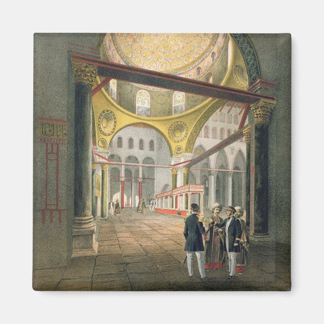 Mosque El Aksa från "Jerusalems Souvenirs", Magnet (Framsidan)
