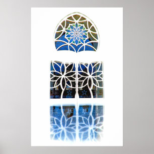 Mosque Foyer Window 1 vit Poster