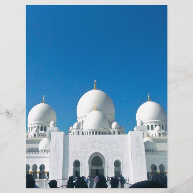 Mosque i Abu Dhabi (Framsida)
