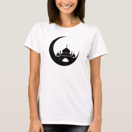 Mosque i Crescent Måne Ramadan T Shirt