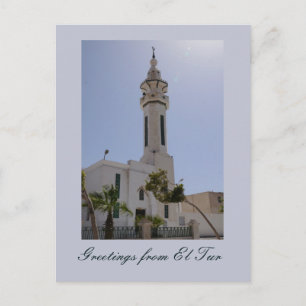 Mosque in El Tur, Sinai, Egypten Vykort