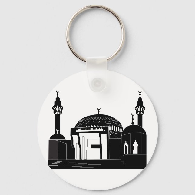 Mosque Keychain Nyckelring (Framsida)
