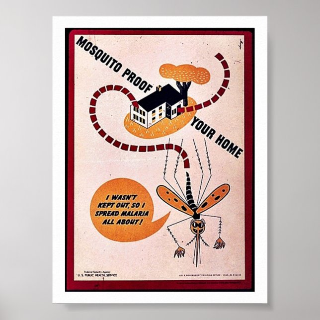 Mosquito Beff ditt hem Poster (Framsidan)