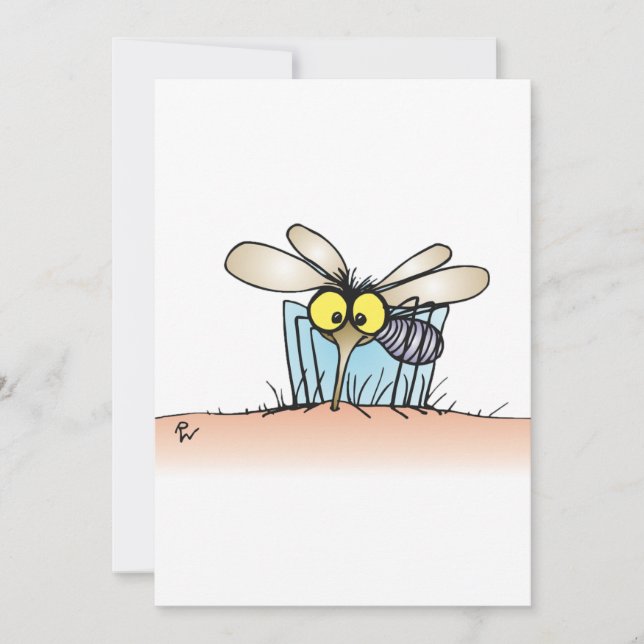 Mosquito Biting an Arm Inbjudningar (Framsida)