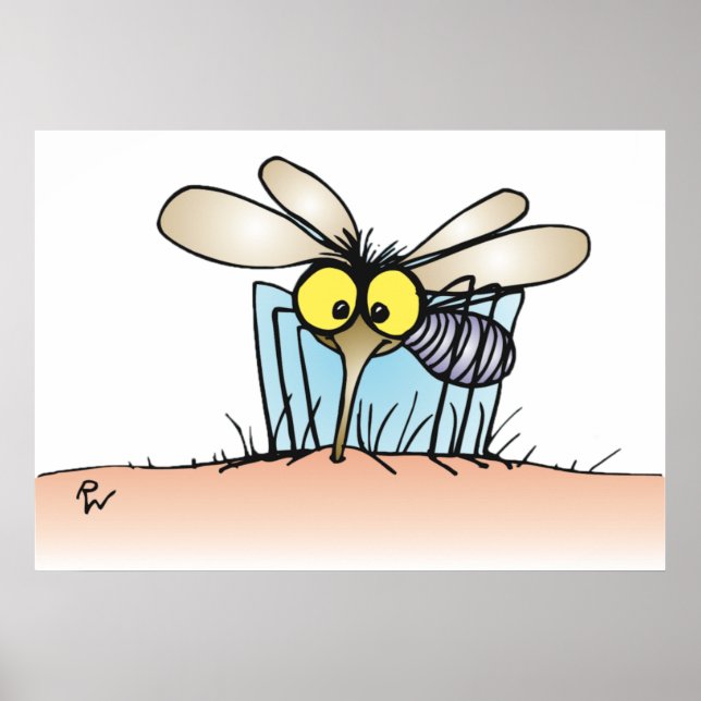 Mosquito Biting An Arm Poster (Framsidan)