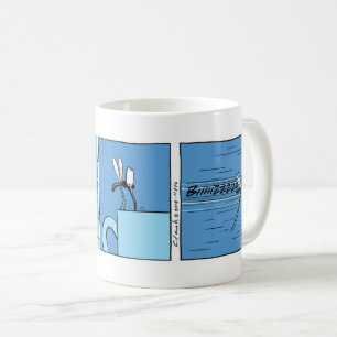 Mosquito Coffee Joke Tecknad Kaffemugg