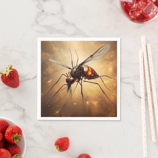 Mosquito Fractal Art. Pappersservett (Insitu)