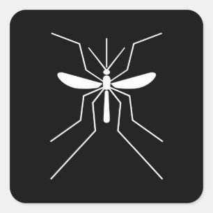 Mosquito Fyrkantigt Klistermärke
