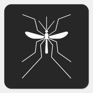 Mosquito Fyrkantigt Klistermärke
