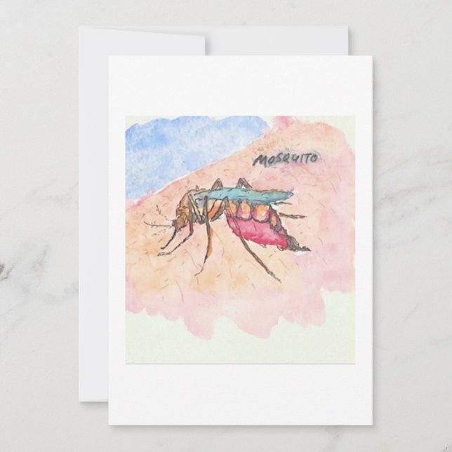Mosquito Greeting Card Inbjudningar (Framsida)