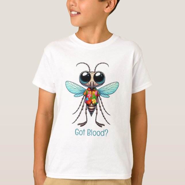 Mosquito i Tropical Shirt - kan anpassa sig T (Framsida)