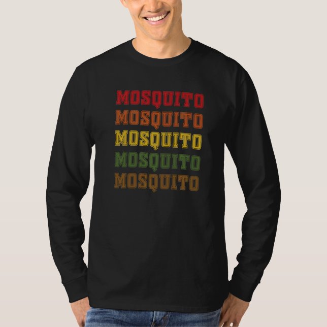 Mosquito Lettering Midge Costume Kärlek Gnat T Shirt (Framsida)