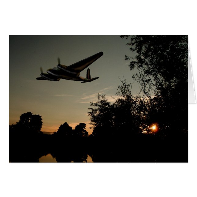 Mosquito Night Hunter Hälsningskort (Framsidan Horizontal)