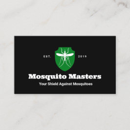 Mosquito Pest Control Shield Logotyp Visitkort