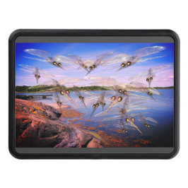 Mosquito svärme, skandinavien fjord, dragkroksskydd