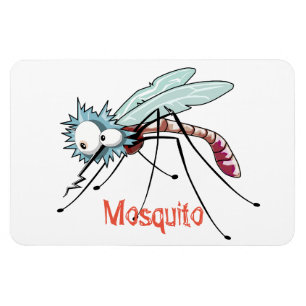 Mosquito tecknad magnet