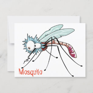 Mosquito tecknad vykort