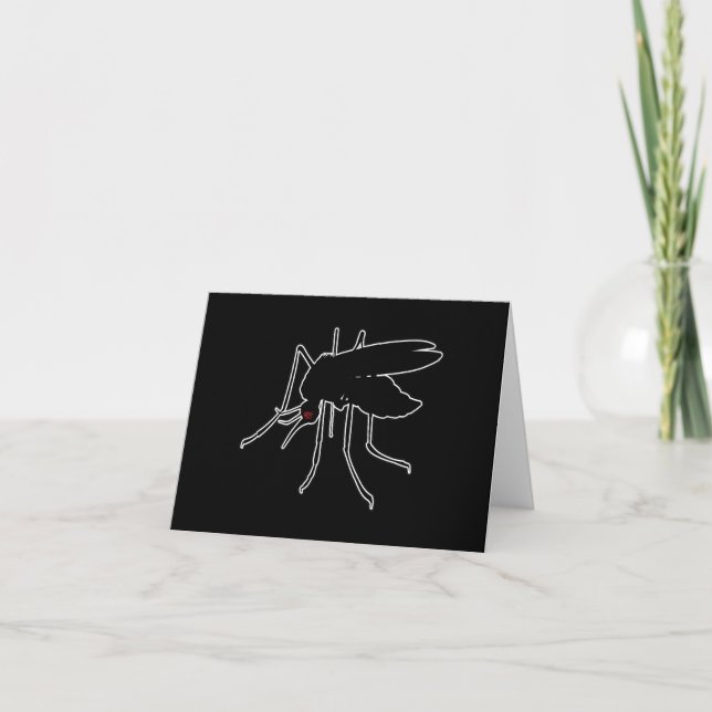 Mosquitos Mosquito Marvae - Entomology Geek Tack Kort (Framsida)