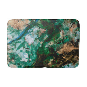 Moss Agate Grönt Crystal Geode Abstrakt Badrumsmatta