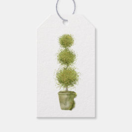 Moss Covered Topiary Gift Märkre Presentetikett