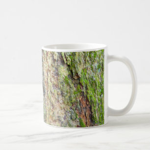 Moss-Covered Träd Bark Kaffemugg
