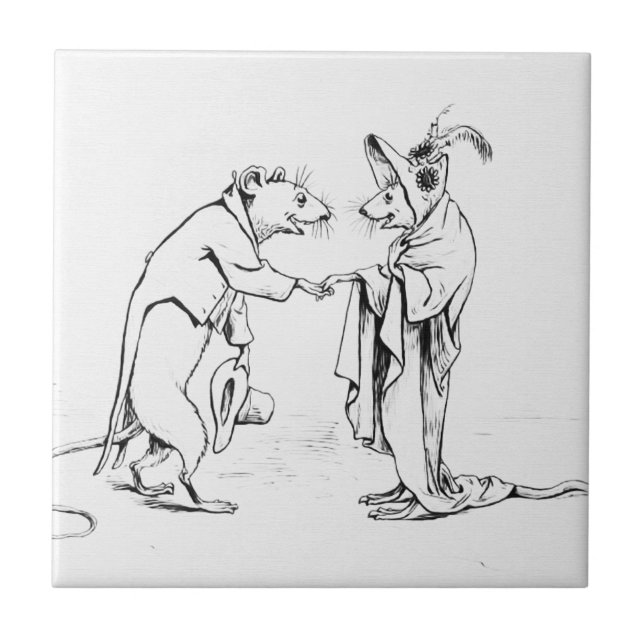 Möss för bra natt kakelplatta (Framsidan)