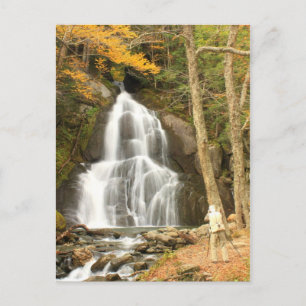 Moss Glen Falls Vermont och Photographer Vykort