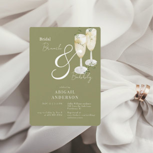 Moss Green Bröllopsbrunch & Bubbelseminarie Inbjudningar