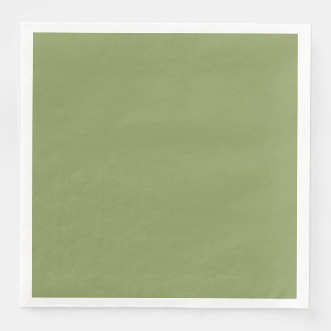 Moss Green Dinner Paper Napkin Pappersservett (Framsida)