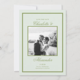 Moss Green Estate Wedding Save the Date Inbjudningar