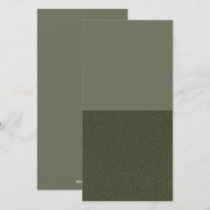 Moss Green Flat Semesterkort – Halv Textur Splittr Julkort