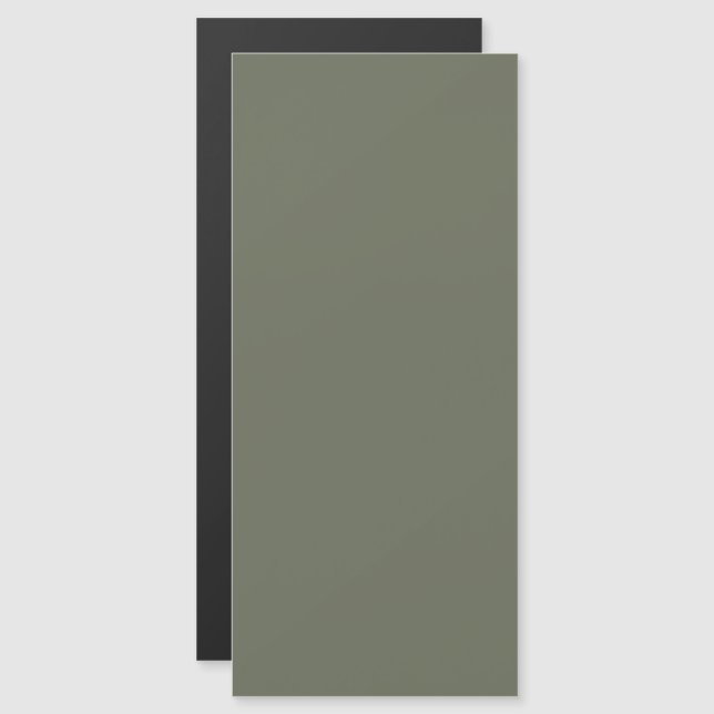 Moss Green Skräddarsydda Magnetiska Kort (Fram/baksida)