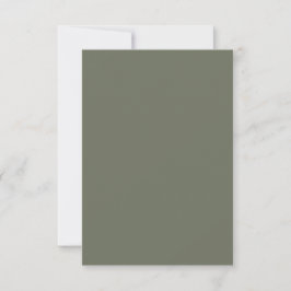Moss Green Svarskort RSVP OSA Kort