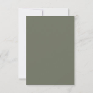 Moss Green Svarskort RSVP OSA Kort