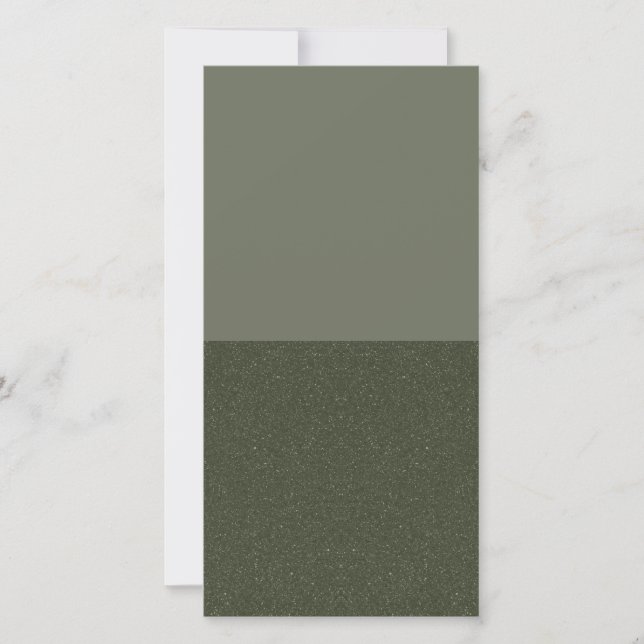 Moss Grön Delad Textur Platt Kort – Kan Anpassas (Framsida)