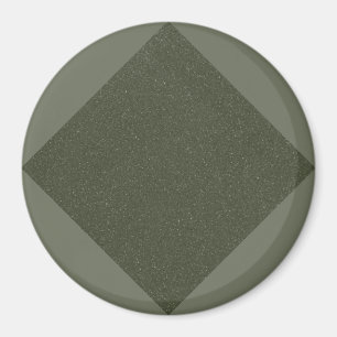 Moss Grön Diamant Mönster Magnet