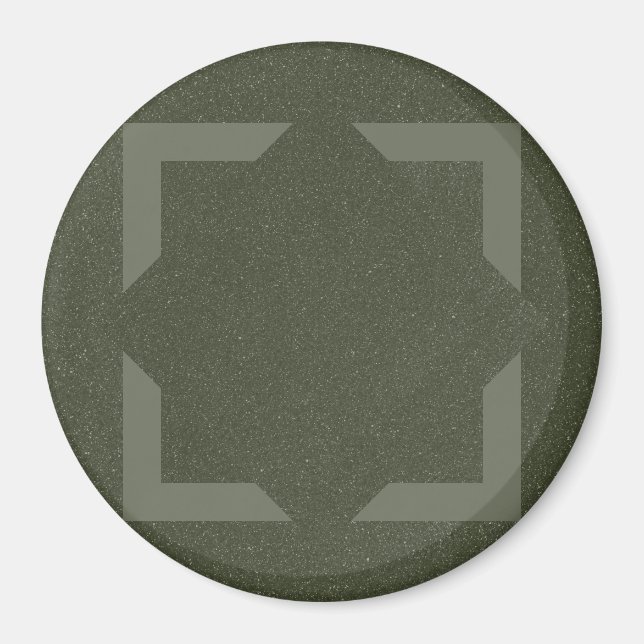 Moss Grön Ram Pil Magnet (Framsidan)