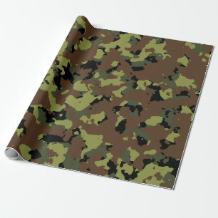 Moss gröna militära Camo Presentpapper