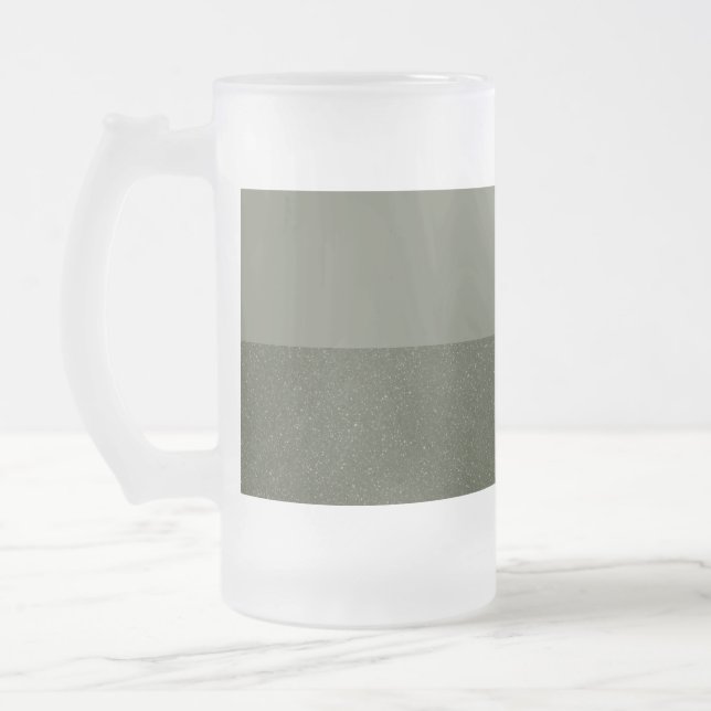 Moss Grönt 2-tonsbestruket öl-Mugg - anpassa Frostat Ölglas (Vänster)