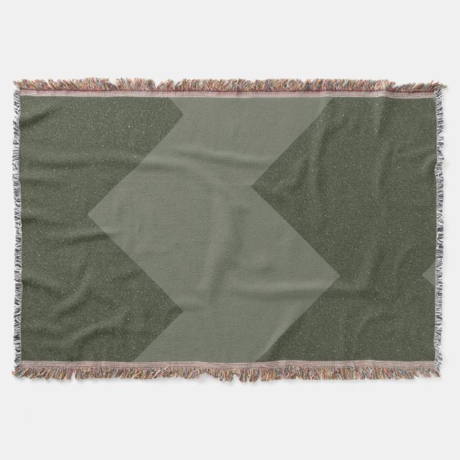 Moss Grönt Anpassningsbar Throw Blanket Filt (Framsidan)