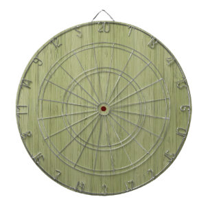 Moss Grönt Bamboo Wood Grain look Darttavla