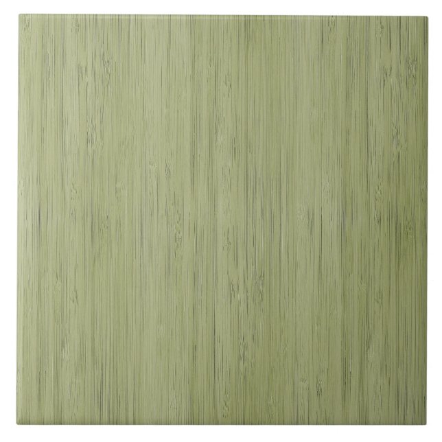 Moss Grönt Bamboo Wood Grain look Kakelplatta (Framsidan)