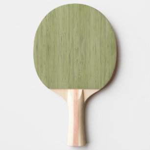 Moss Grönt Bamboo Wood Grain look Pingisracket