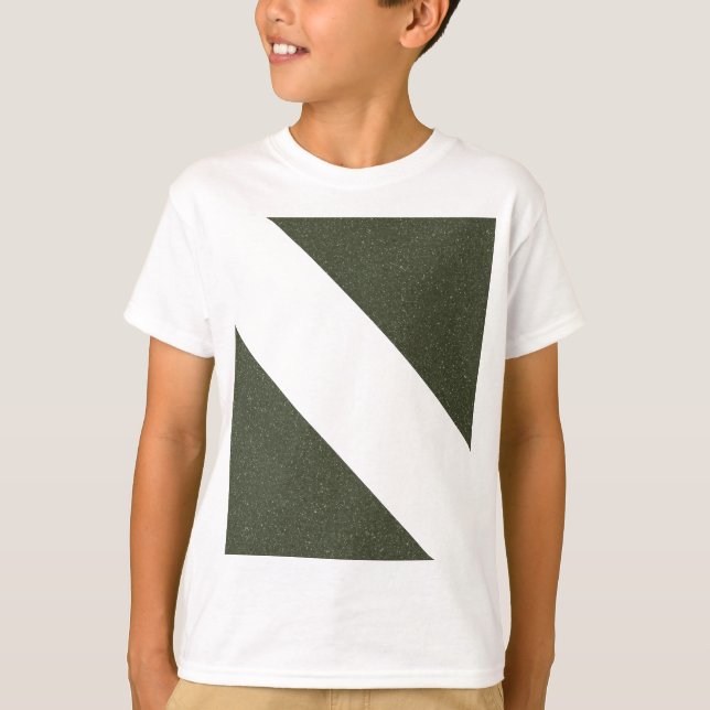Moss Grönt Bold Diagonal Kids Tee (Framsida)