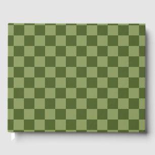 Moss Grönt Checkerboard Gästböcker
