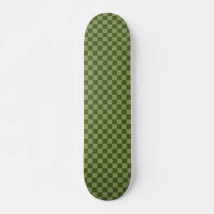 Moss Grönt Checkerboard Mini Skateboard Bräda 18,5 Cm
