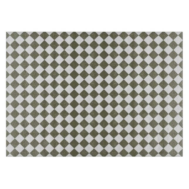 Moss Grönt Checkerboard mönster (Framsidan)